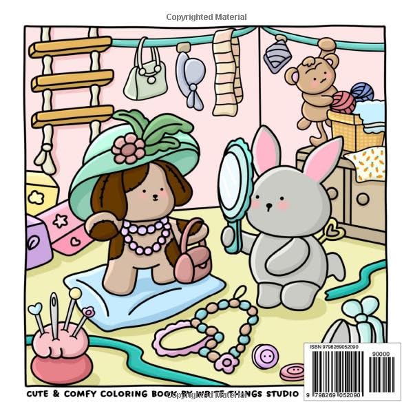 The Magical Toyshop: A Cute and Cozy Coloring Book for Adults & Kids | Featuring Easy to Color Toy Characters, Stuffed Animals & Adorable Scenes (Cute & Comfy Coloring) image 3