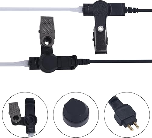 Miniatura 6 de WODASEN Auricular de radio de tubo acústico Walkie Talkie con micrófono PTT para Hytera HYT PD780 PD782 PD782i PD702i PD702i PD700 PD700G PD705