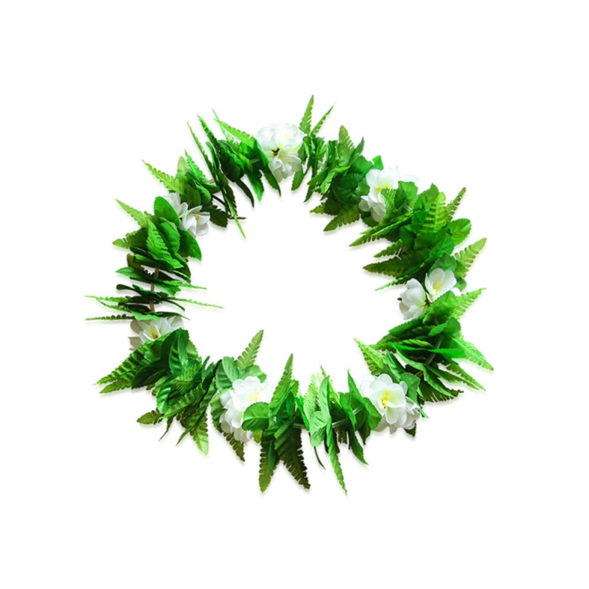 Falda de Hojas Verdes con guirnaldas flores ajustables TEHAUX 8