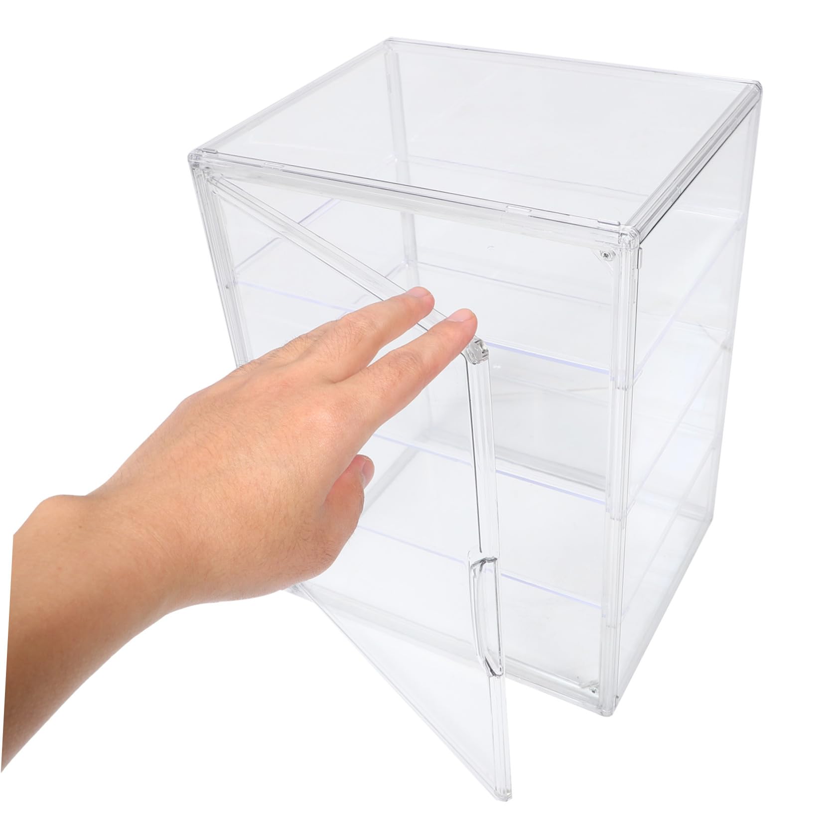 Hohopeti Vitrina de Pan Ajustable para Encimera Caja Transparente para Almacenar y Exhibir Pasteles Pan Magdalenas y Bollos Gabinete Resistente y Fácil de Limpiar para Cocina y Repostería