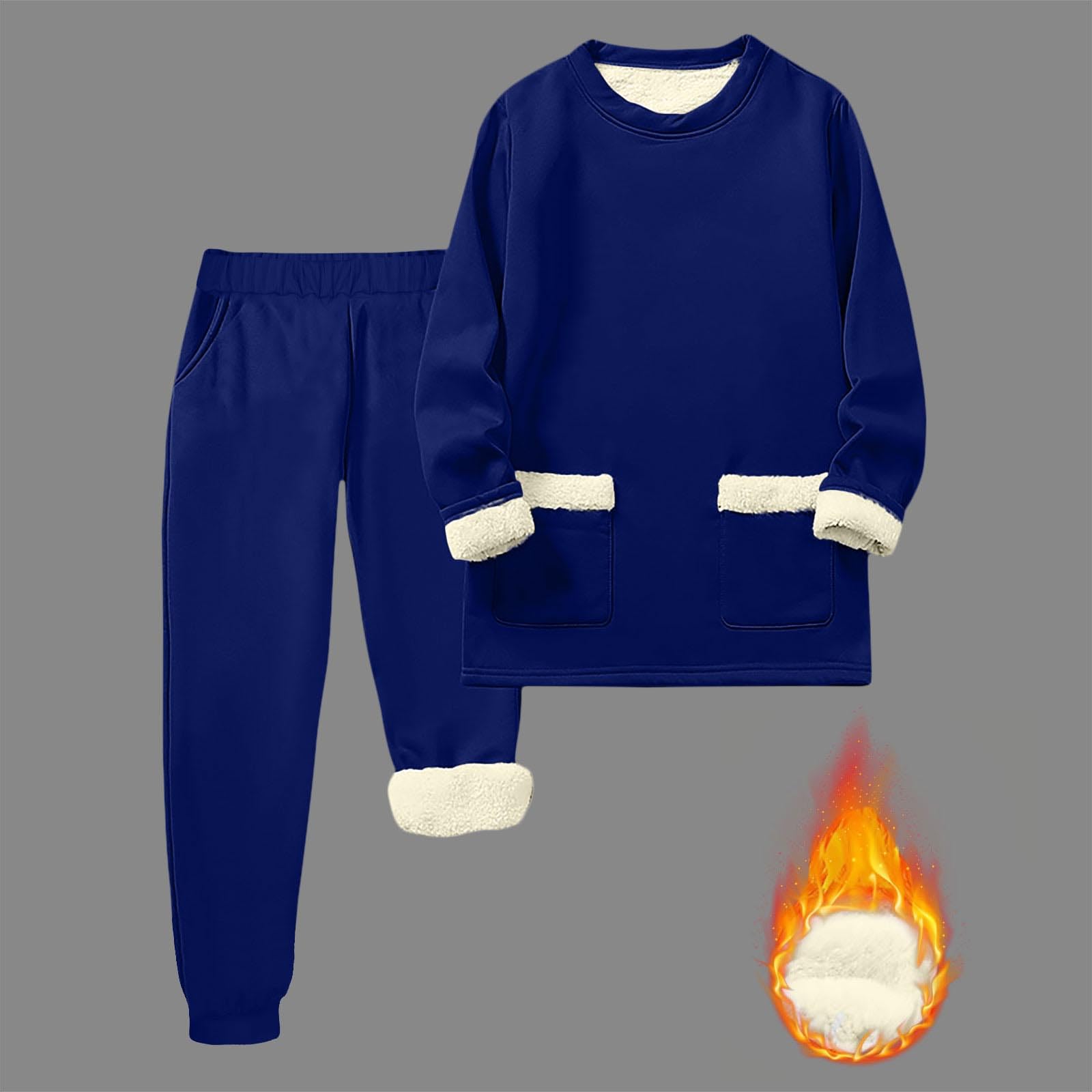 Tuta Uomo Felpa e Pantaloni Set Completo Sportivo Casual in Cotone Pile
