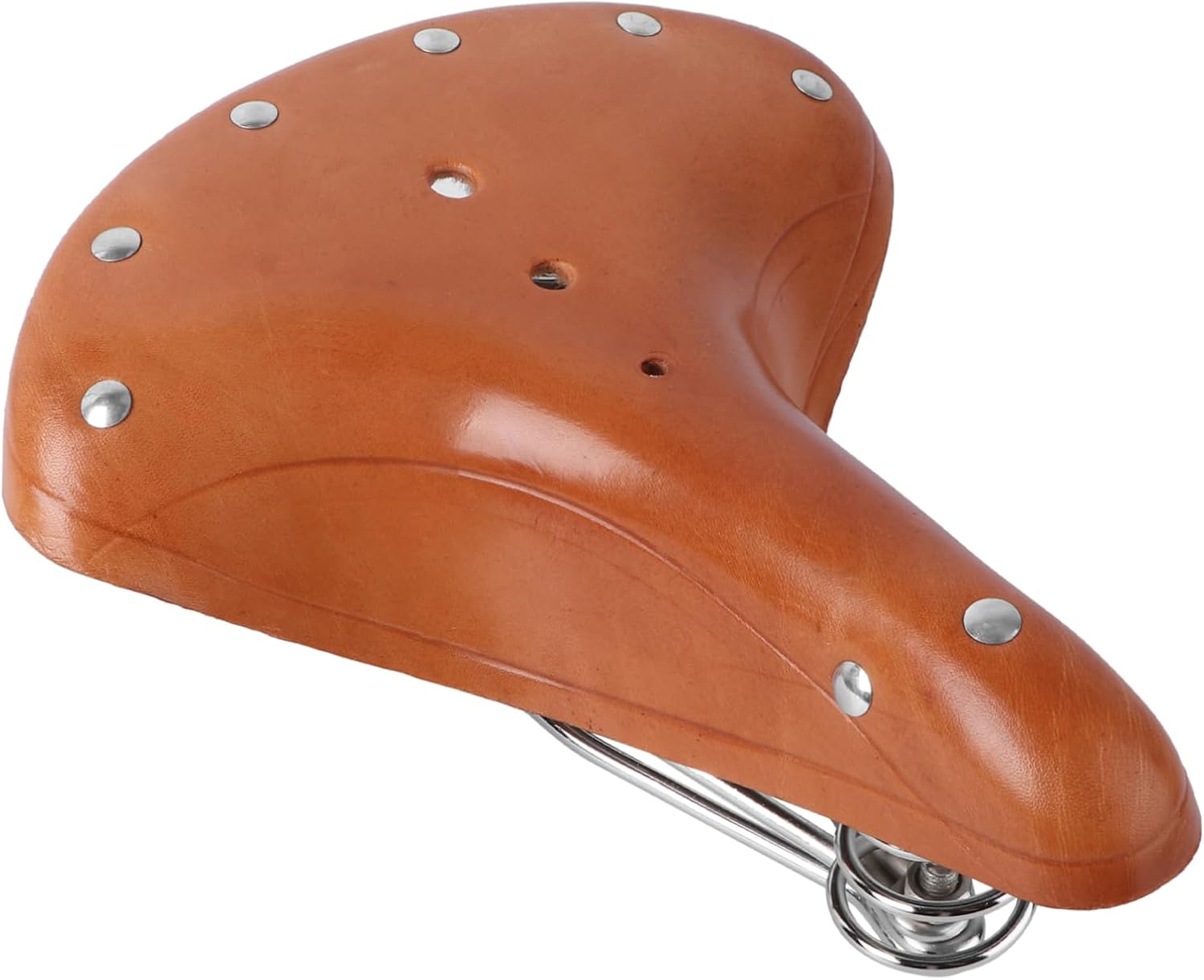 Bike Seat Saddle Faux Leather Road Bike Seat Shockproof for Men and Women Random Color