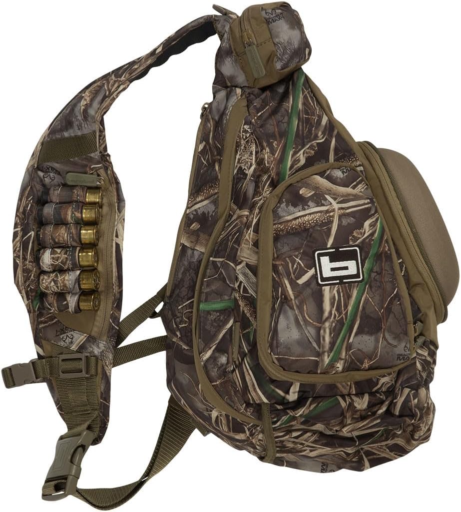 Banded Nano Sling Back Pack | Quick-Access Cross-Body Waterfowl Hunting Outdoor Gear Carry Pack with 6 Storage Compartments