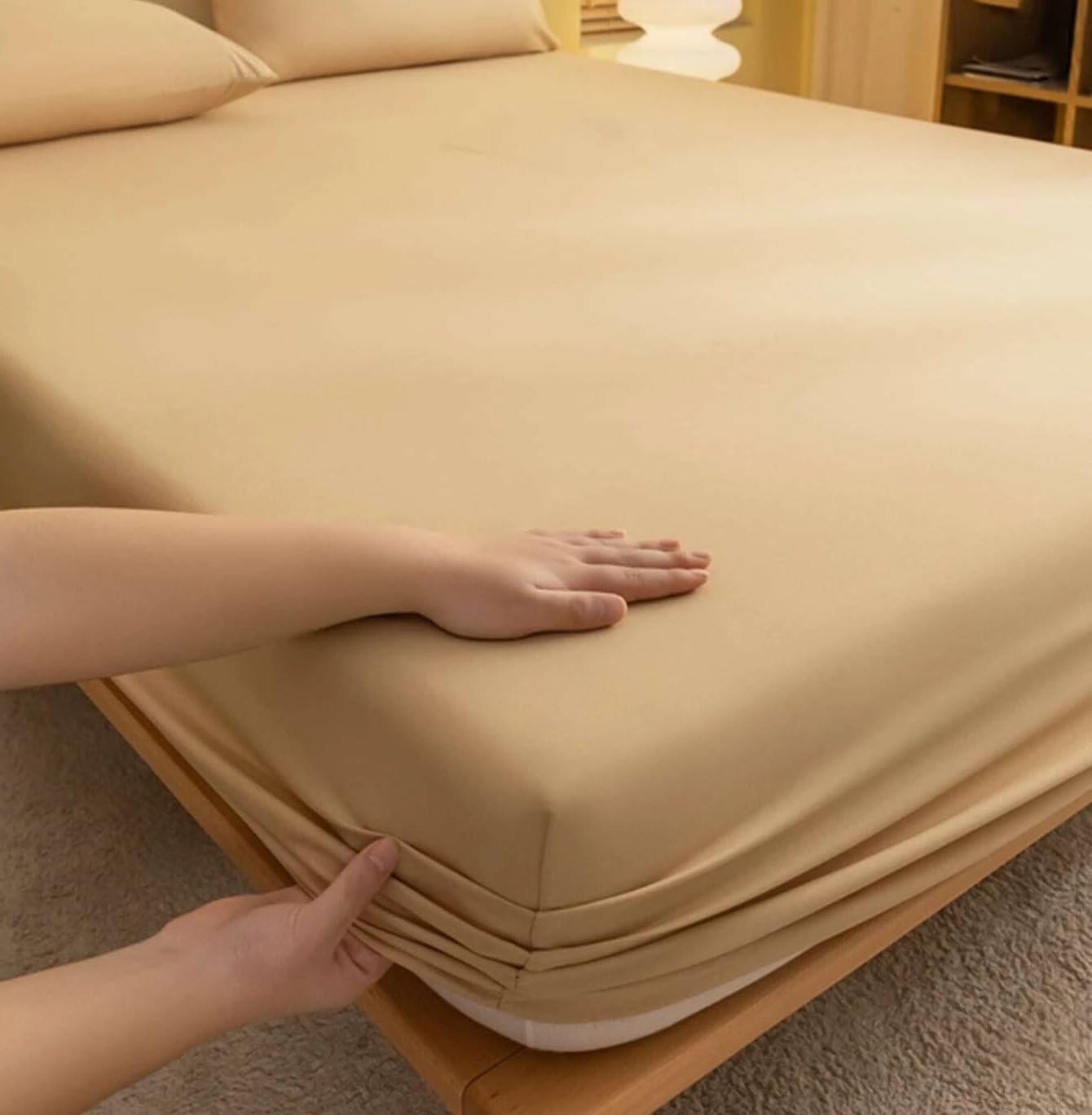 See full amazon price history chart for LIVFRESH 100% Waterproof Soft Terry Cotton Mattress Protector/Cover | Breathable and Ultra Soft Fitted Bed Mattress Protector (60"×78" Inch) Or (5"X 6.5" Feet, Queen Size, Camel-Beige Color) LIVFRESH 100% Waterproof Soft Terry Cotton Mattress Protector/Cover | Breathable and Ultra Soft Fitted Bed Mattress Protector (60"×78" Inch) Or (5"X 6.5" Feet, Queen Size, Camel-Beige Color) (B0BZ89J573) Amazon Price History, Amazon Price Tracker