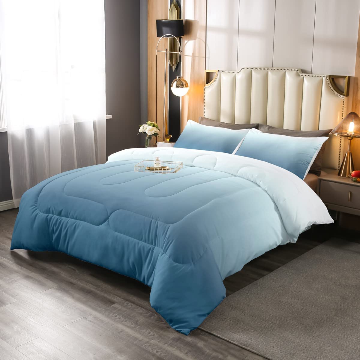 Amazon.com: Blue Ombre Comforter Twin 