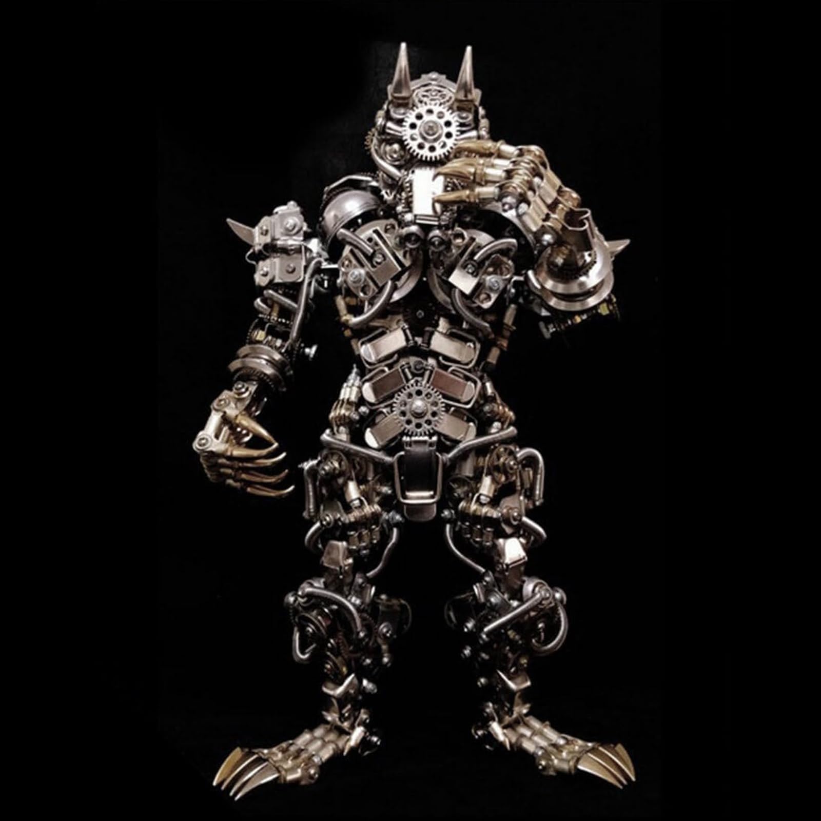 Metalkitor Puzzle 3D in metallo per adulti, kit modello uomo lupo, ornamento da scrivania, artigianato steampunk fai da te, rompicapo da assemblare, decorazione perfetta per la stanza e scelta regalo,