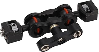 180 Degree Rotating Magic Arm Double Sphere, 1/4 Inch Double Sphere Head Magic Articulated Arm, Retractable Pins, for Fill Light, Microphone, Monitor, Cell Phone Clip Etc