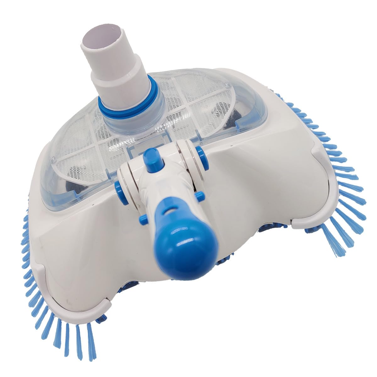 Gatuida Cabezal de Limpieza para Piscina Tapa Transparente Cepillo para Aspiradora de Piscina Accesorio Duradero para Equipos de Limpieza Adecuado para SPA y Uso en Paredes y Esquinas