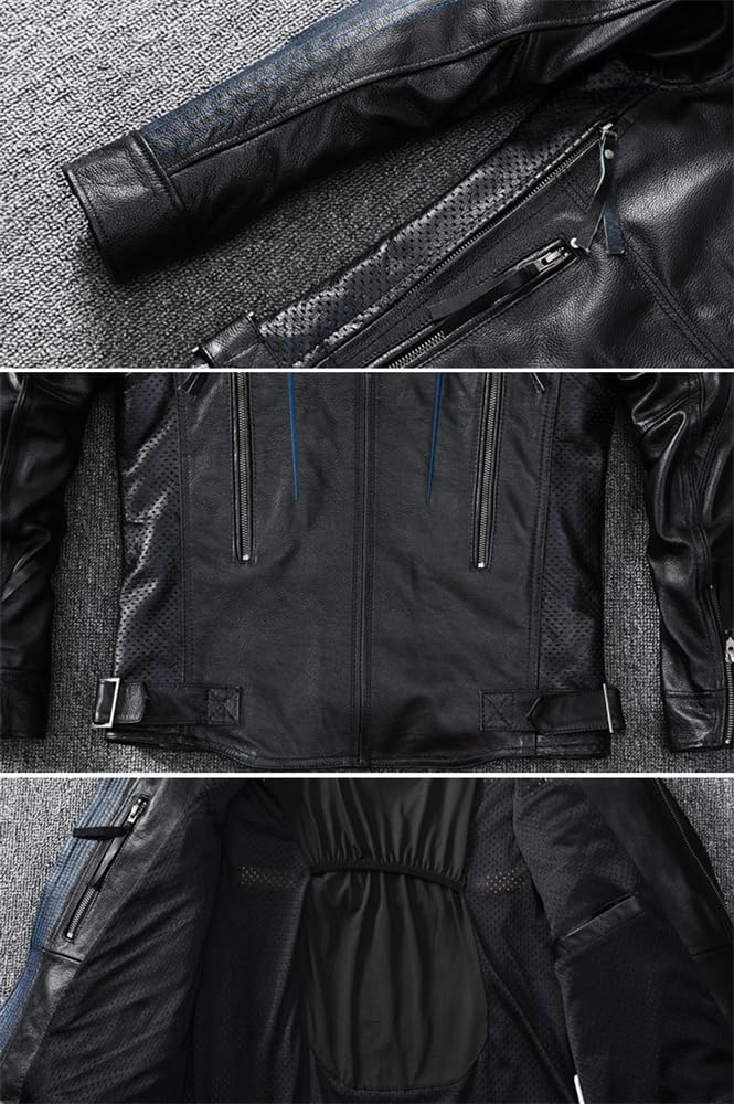 DØMA ブラック レザージャケット Sサイズ 送料無料!】ホットレザー 本革 メンズ モーターサイクル レザー