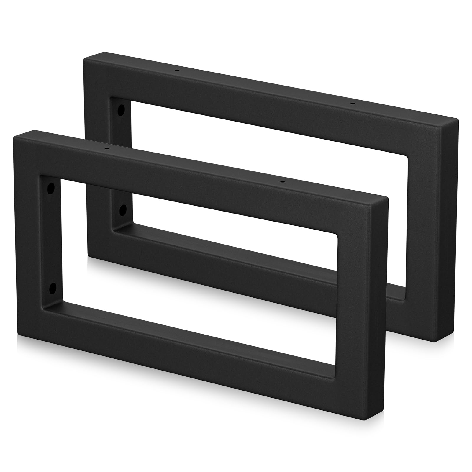 Mordx Wall Console Mount, Shelf Bracket Black Metal, Sink Holder