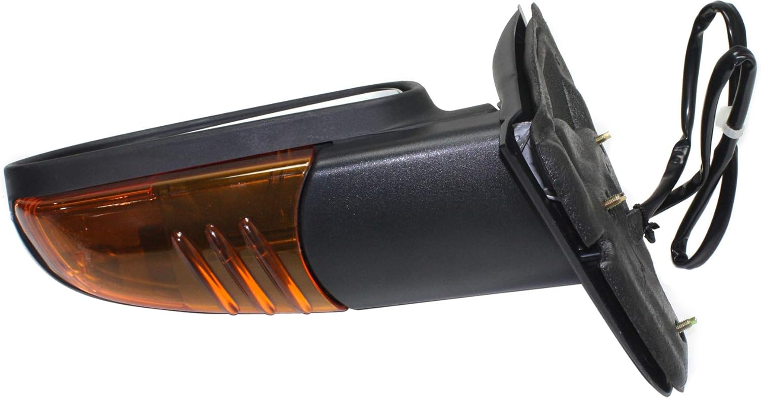 Kool Vue Driver Side Power Heated Mirror for Chevrolet Trailblazer GMC Envoy 2002-2007 With Signal Light; Without Memory Textured