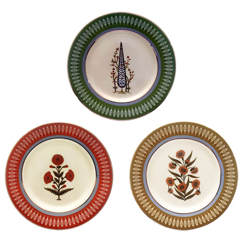 REAL ART Wall Hanging Ceramic Plates 10" (3 pcs Set) Multicolor (Design 16) (B09KYJ4LVN) Amazon Price History, Amazon Price Tracker