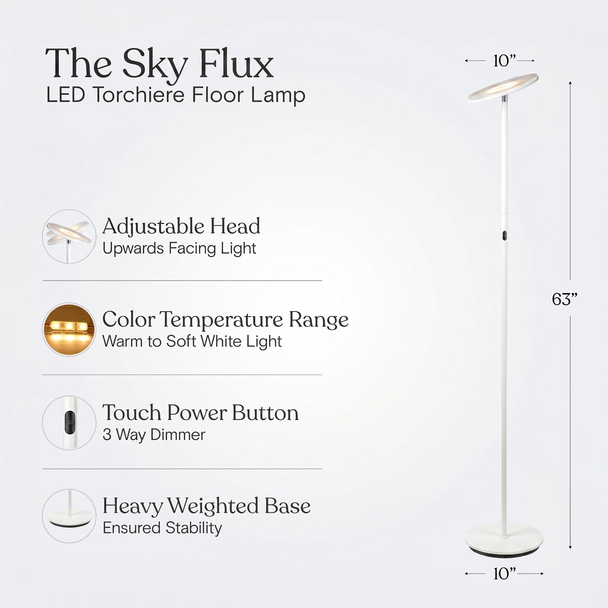 Amazon | Brightech – スカイ30束Edition – LED間接照明フロアランプ