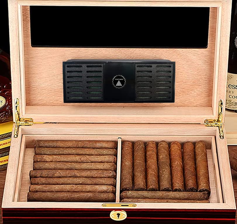 humidifier cigarette Round Humidor | Buy at best price the picture may not reflect the actual color of the item Xifei Wooden Cigar Humidor with