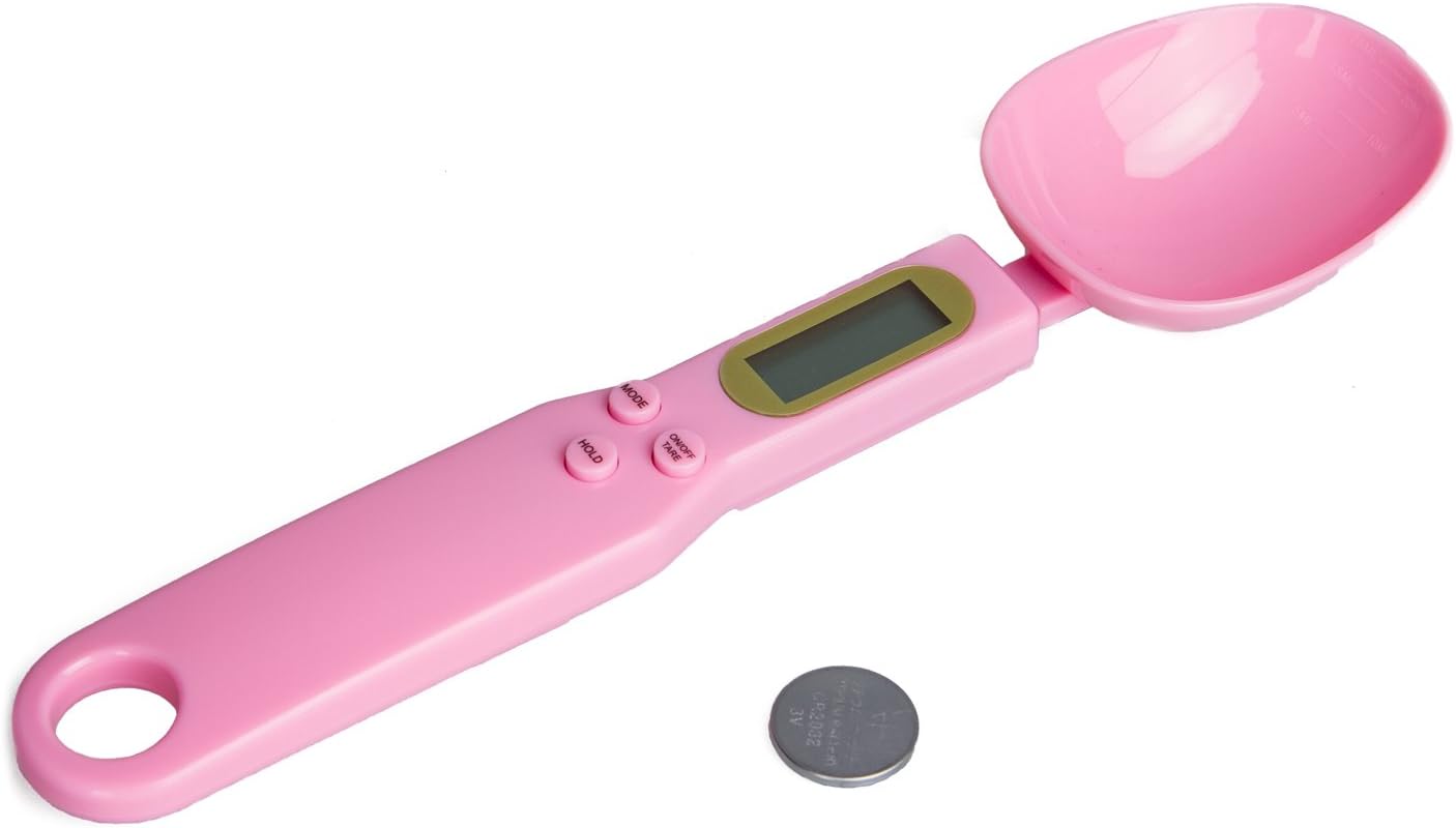 Digital Electronic Scale, Electronic Kitchen Spoon Scale, Quantity Of Spoon Scale 17.6 Cunces Capacity By PRETTY BABY99 (pink)