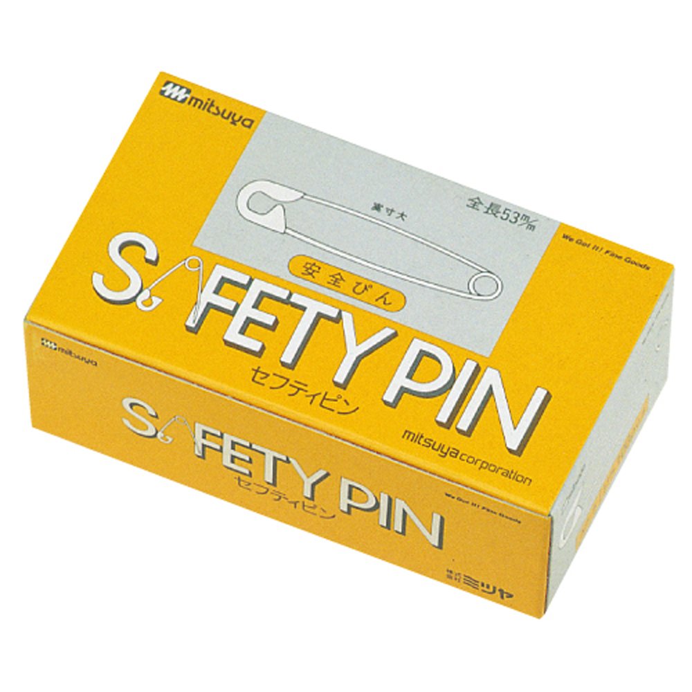Amazon | ミツヤ 安全ピン 100本入り 53mm シルバー AP-5 | 画びょう