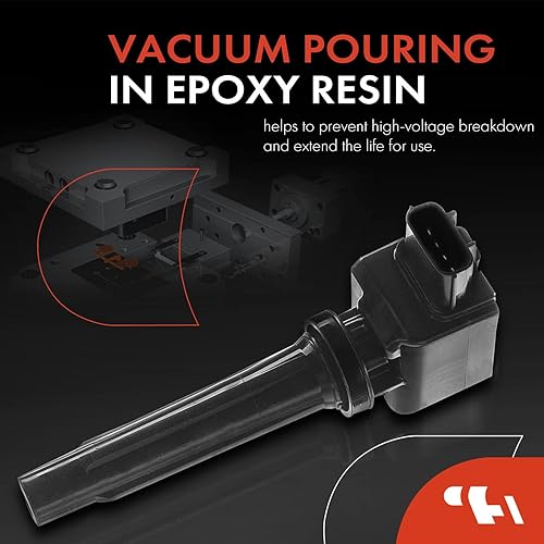 Miniatura 3 de Unifizz Paquete de bobinas de encendido de coche para Mazda 3 6 CX-3 CX-5 CX-9 MX-5 Miata 2012-2020 L4 2.0L 2.5L