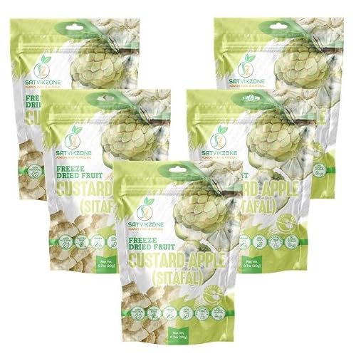 Freeze Dried Custard Apple Snack Pack of 5