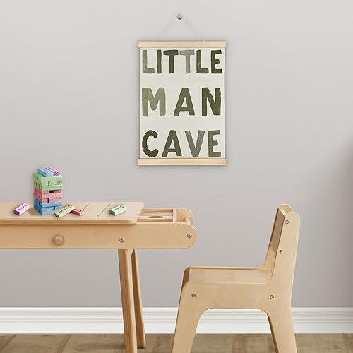 Miniatura 5 de SereneHanctuary Arte de pared de cueva de hombre pequeño, decoración de pared para habitación de niños, marco para colgar pósteres para habitación