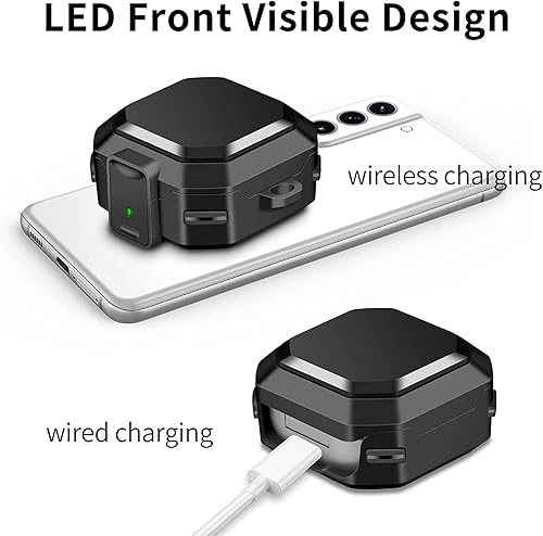 Miniatura 5 de Funda para Galaxy Buds 2 ProGalaxy Buds 2Galaxy Buds ProGalaxy Buds Live, TPU de cuerpo completo, resistente, a prueba de golpes, funda protectora