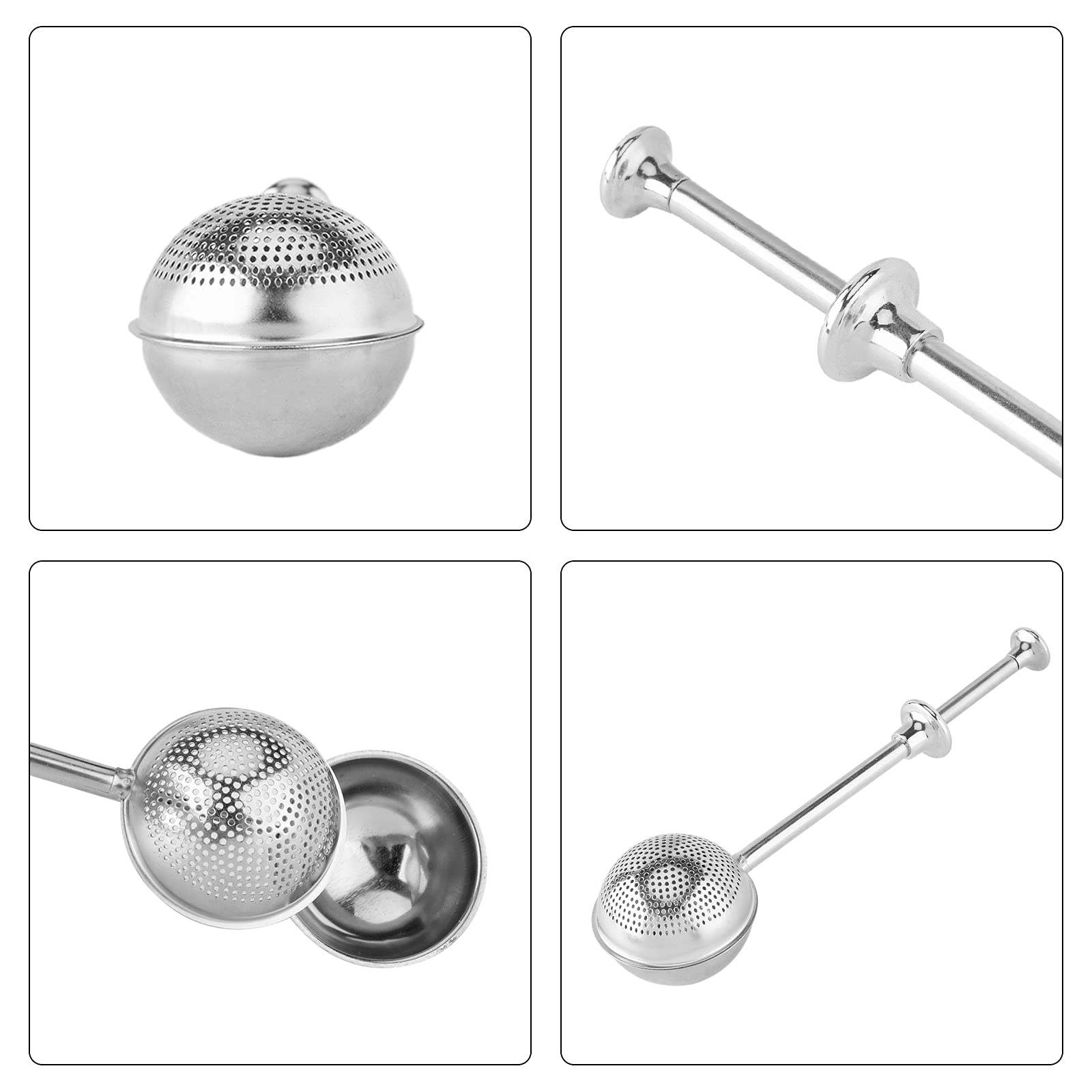 Lot De 2 Saupoudreurs Amytalk En Inox 18/8 – 18 Cm – Pour Farine, Sucre Glace, Cacao – Passe Lave-vaisselle