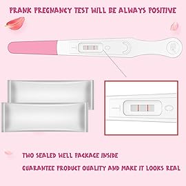 Acessorz Fake Prank Joke Pregnancy Test Always Positive - April Fool\'s Day Practical Joke, Prank, Gag, False Pregancy Test Kit, 2 Pack Pink