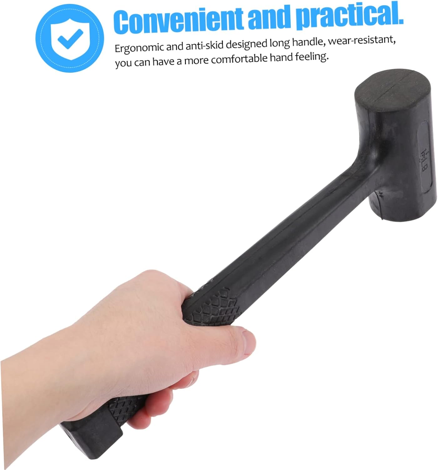 2pcs Rubber Hammers for Tile Installation Multi-purpose Mallets for Woodworking and Home Use Shock-absorbing Design for Flooring and Crafts