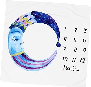 Abaodam 1Pc Cobertor De Foto De Bebê Cobertor De Poliéster Travessas Para Cobertor De Foto Mensal Cobertor De Fotografia Mensal Cobertor De Recém-Nascido Cobertor De Nascimento Cobertor