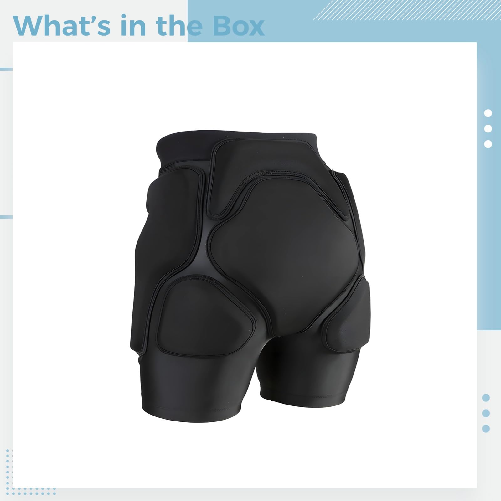 Generic Spodenki ochronne 3D Crash Pad, Hip Butt Tailbone, sprzęt udarowy do jazdy na łyżwach, snowboardzie, narciarstwie