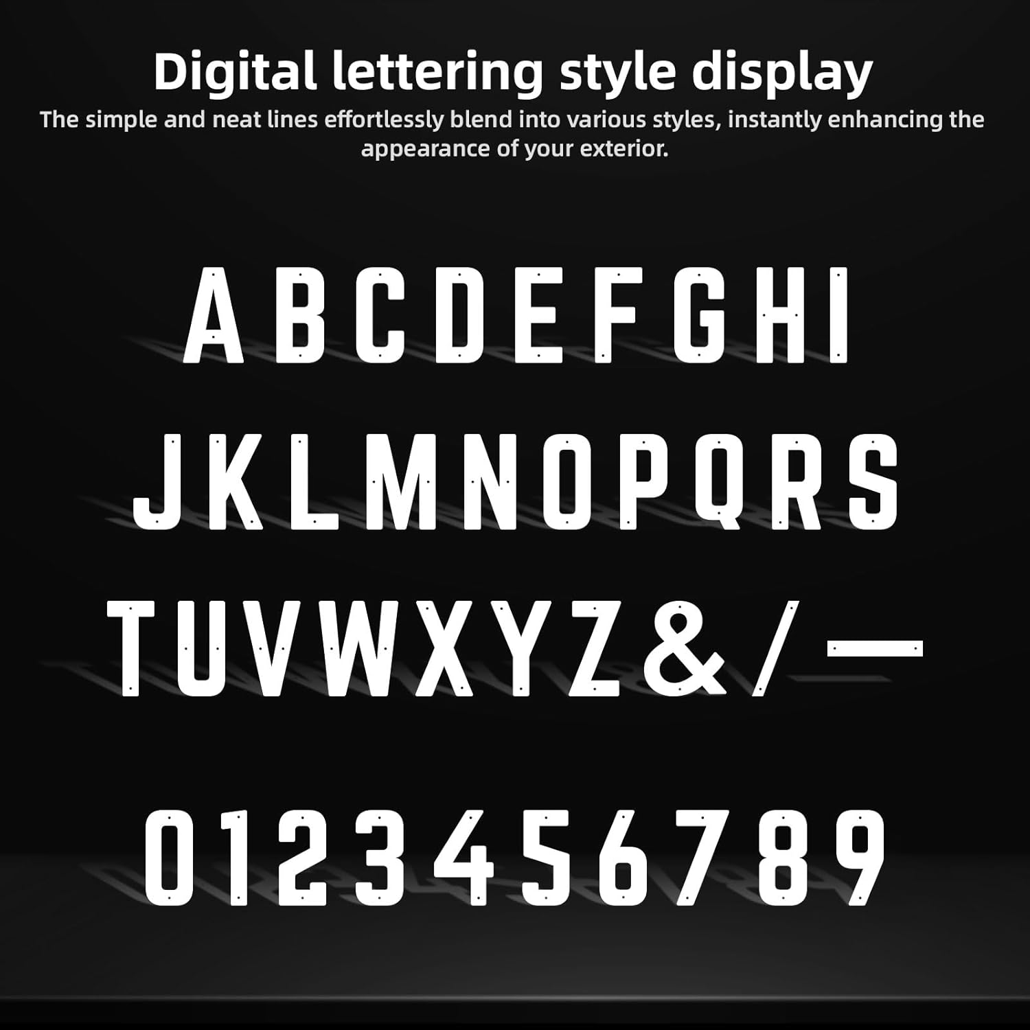 4 Inch House Numbers for Outside, White Metal Address Numbers, Modern House Numbers & Letters Set, Waterproof Outdoor Sign for Wall, Mailbox, Garden, Office, Home & Living Room Decor (1)