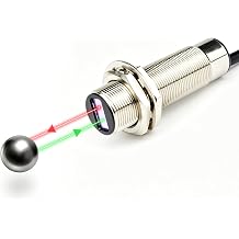 Photoelectric Switch, Laser Photoelectric Sensor M18, PNP NO Input DC1224V10%, 3 Wires, Detection Distance 1-50cm, NKF-JM18050, Normally Open Laser Beam Sensor Switch