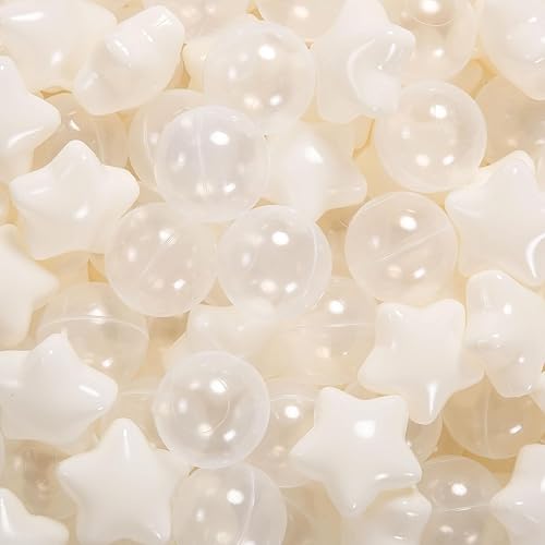 Miniatura 87 de STARBOLO Pelotas de estrella para niños pequeños, 100 unidades, estrellas de 2.55 pulgadas, sin ftalatos, sin BPA, no tóxicas, a prueba