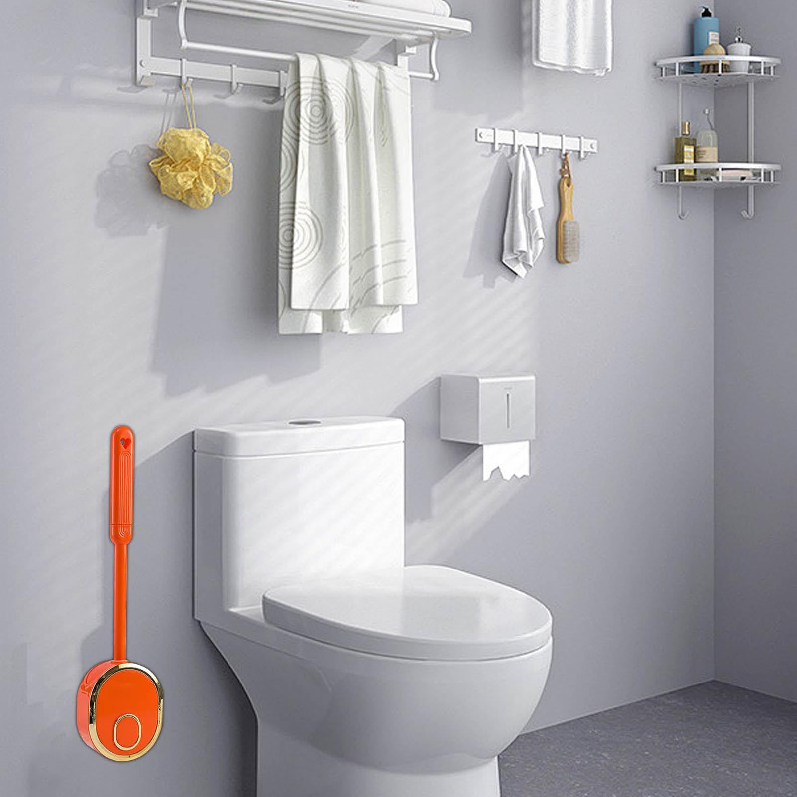 Escobilla de baño con soporte Escobillas de baño de mango largo flexibles