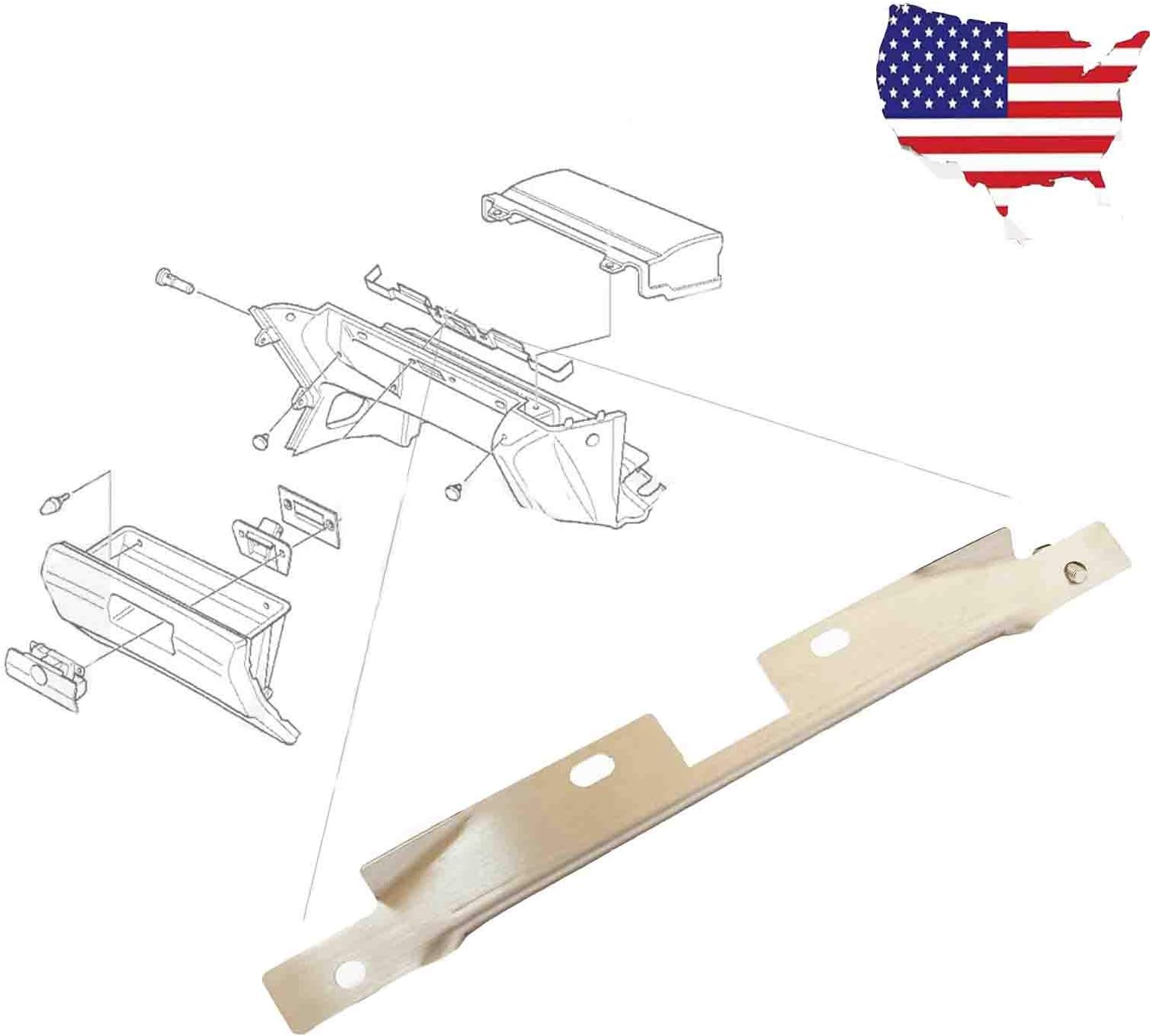Z3 Z Series 1996-2002 PT# 51 45 8 397 597 Repairs Glove Box Reinforcement Stainless Steel