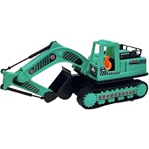 Excavator Push Car, Kids Toy Excavator Vehicle, Push and Go Construction Toys, with Moveable Joints, Realistic Simulation Excavators for Backyard, Garden, 8.1 inches 20.5 cm