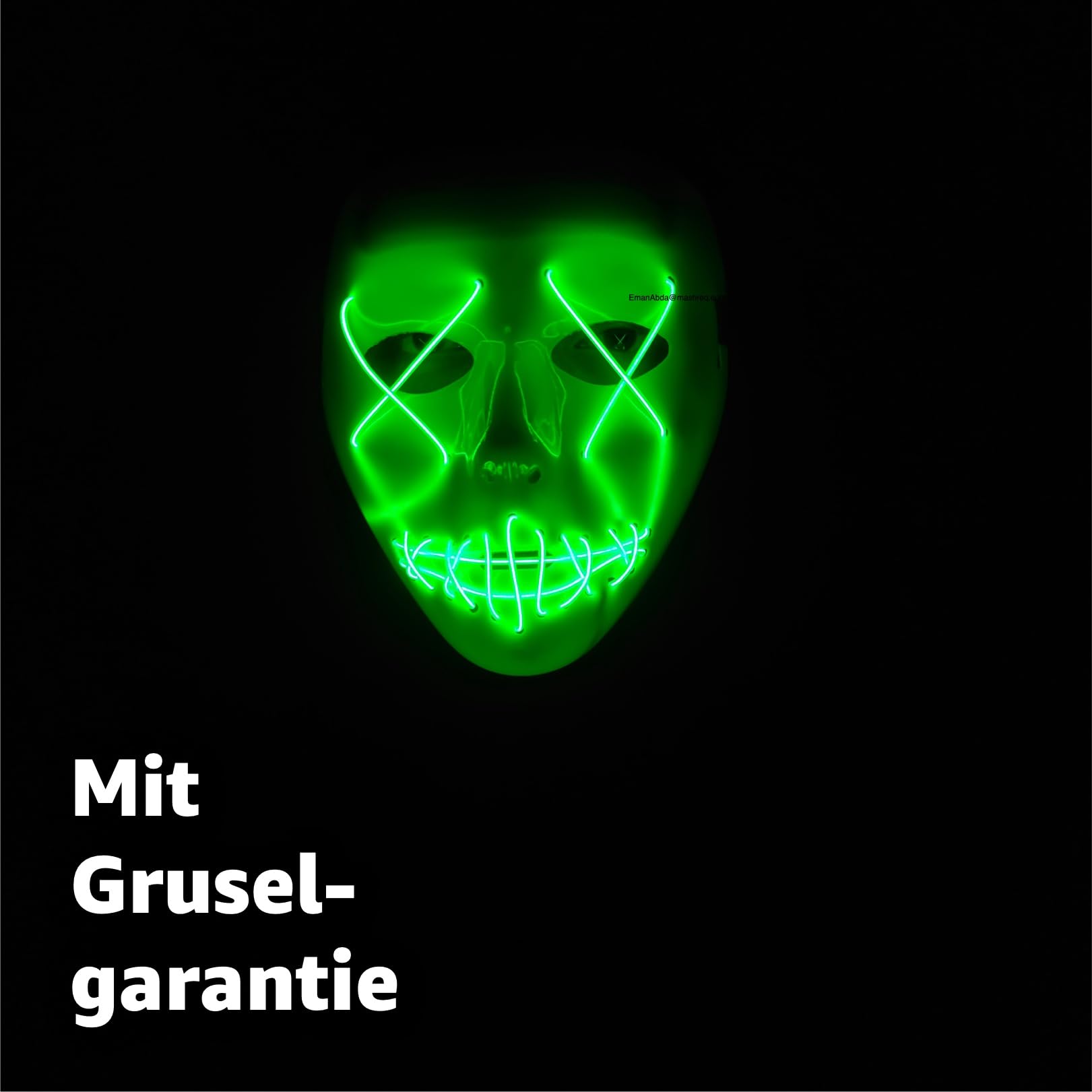 TK Gruppe Timo Klingler LED Scary Mask, Controllable from Purge, Luminous Face - Image 3