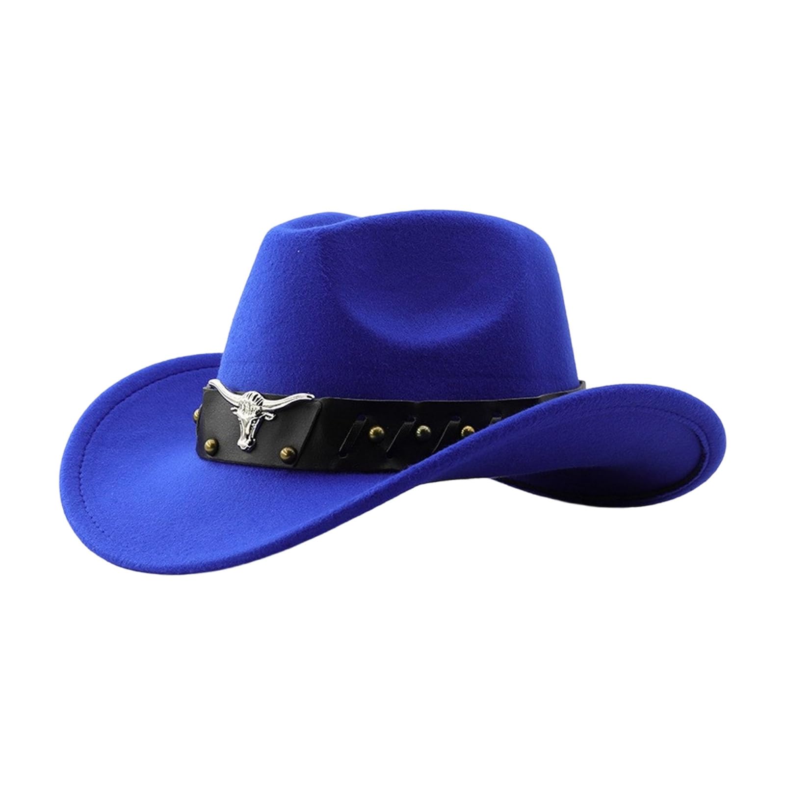 MICFENY Stylish Party Hat Adjustable Band Breathable Cloth Comfortable Fit Western Party Outdoor Festival Accessory