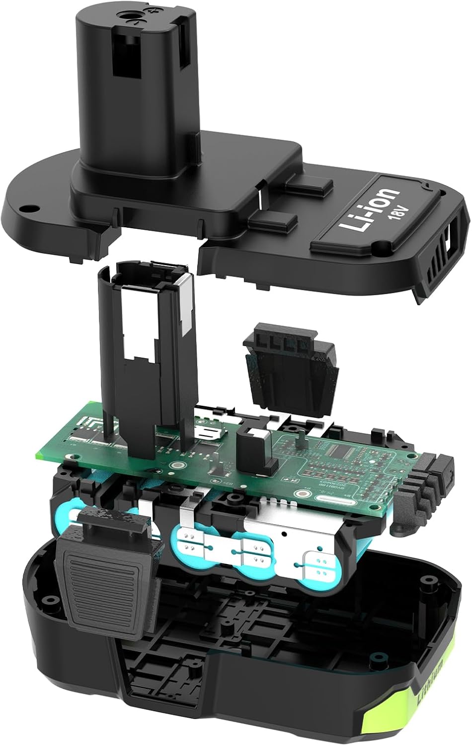 2 Packs 3.0 Replacement for Ryobi 18V Lithium Battery, Compatible with Ryobi 18 Volt ONE+ System Power Tools
