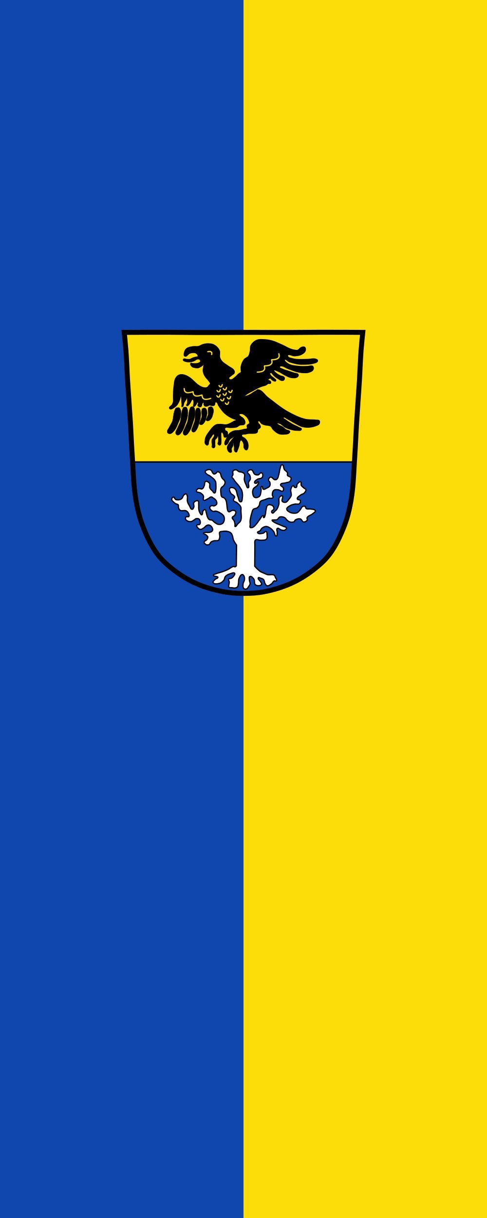 Drapeau Oberbergkirchen portrait de 3.5m² pour mât extérieur sans potence