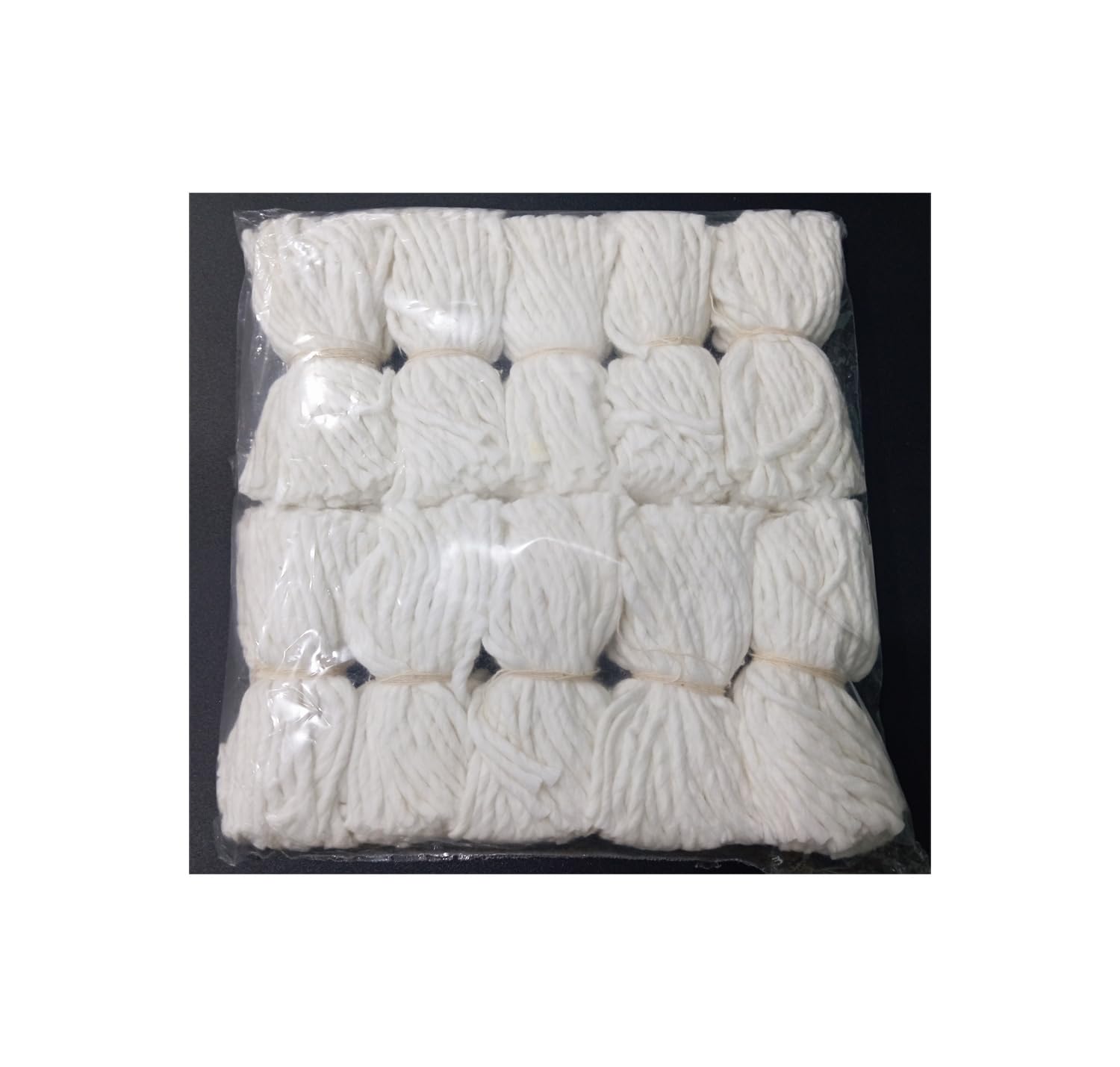 Yuktha White Eternals Pack Of 1000 Pieces Long Cotton Wicks | Diya Batti For Pooja | Colour - | Length-9Cm.