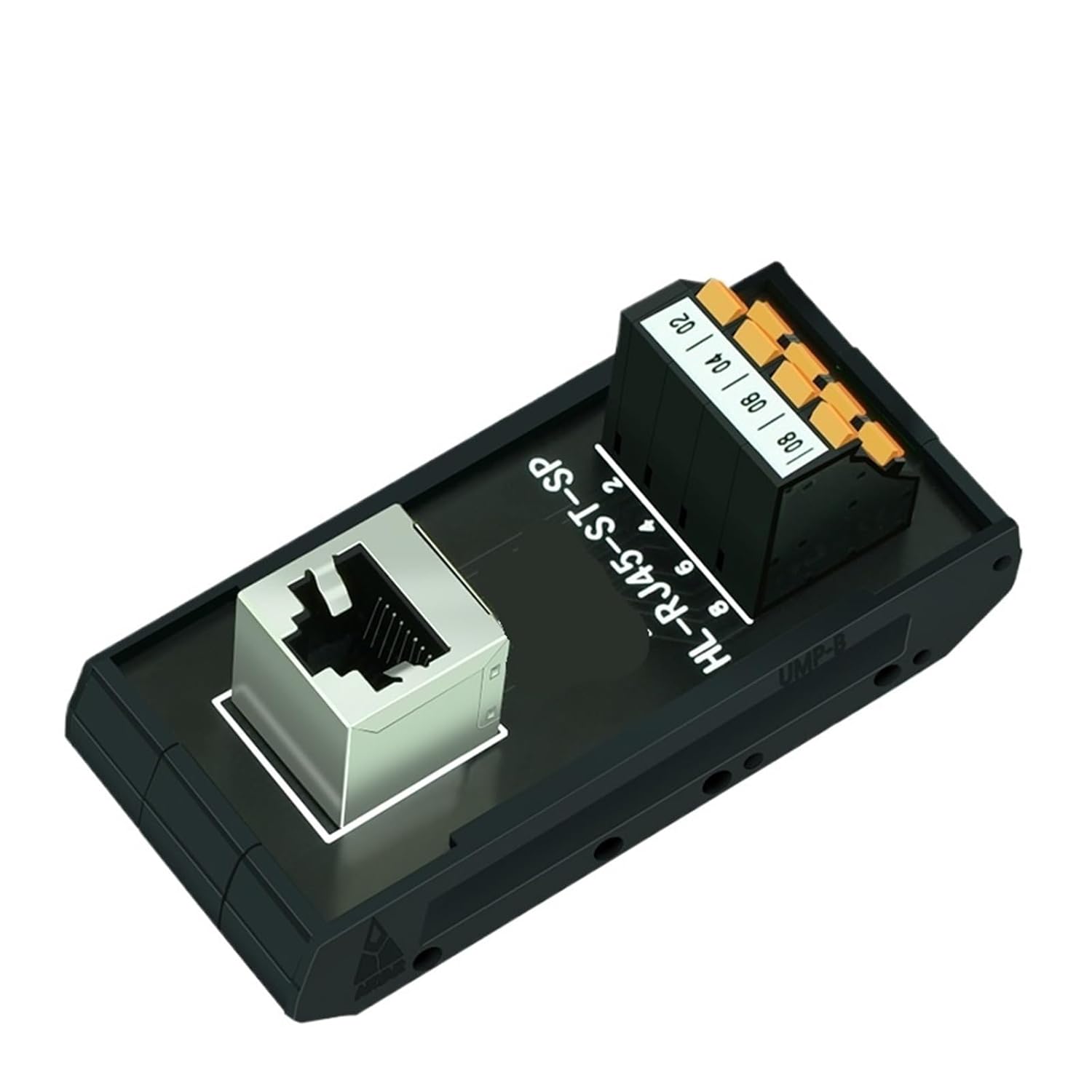 RJ45 Vertical Splitter Panel HL-RJ45-ST-SP 48V Splitter RJ45 Adapter DIN Rail Mount