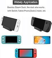 Vista 5 de TUVOWAK Base de soporte para cubierta de vapor 2021 ángulo de 3 niveles ajustable antideslizante ajustable plegable soporte compatible con soporte