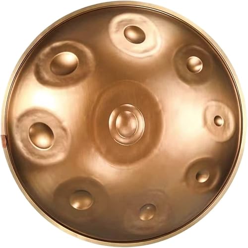 KONLEE Tambor de lengua de acero de 9 y 10 tonos, bandeja de mano profesional de nitruro mejorado de percusión con bolsa de batería e instrumento