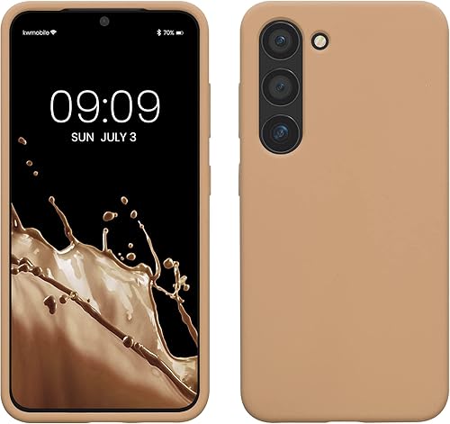 Miniatura 304 de kwmobile Funda Compatible con Samsung Galaxy S22 - Funda de teléfono de silicona TPU con acabado suave - Rojo Ruibarbo Piedra antigua,Azul