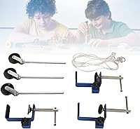 Vista 5 de Abrazadera universal C para escritorio, abrazadera de montaje de mesa, 3 piezas de abrazadera C de alta resistencia para laboratorio de enseñanza