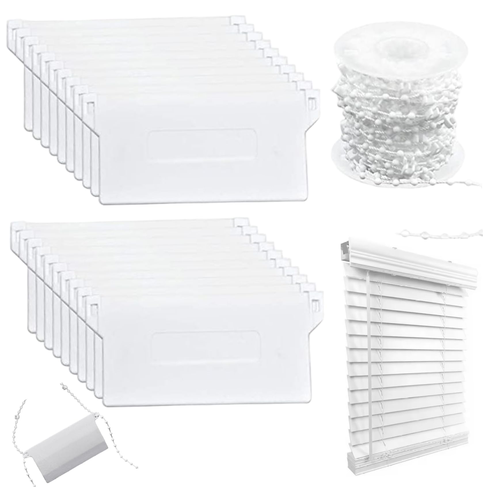 Pesas y cadenas para persianas verticales duraderas de acabado limpio para ventanas de hogar