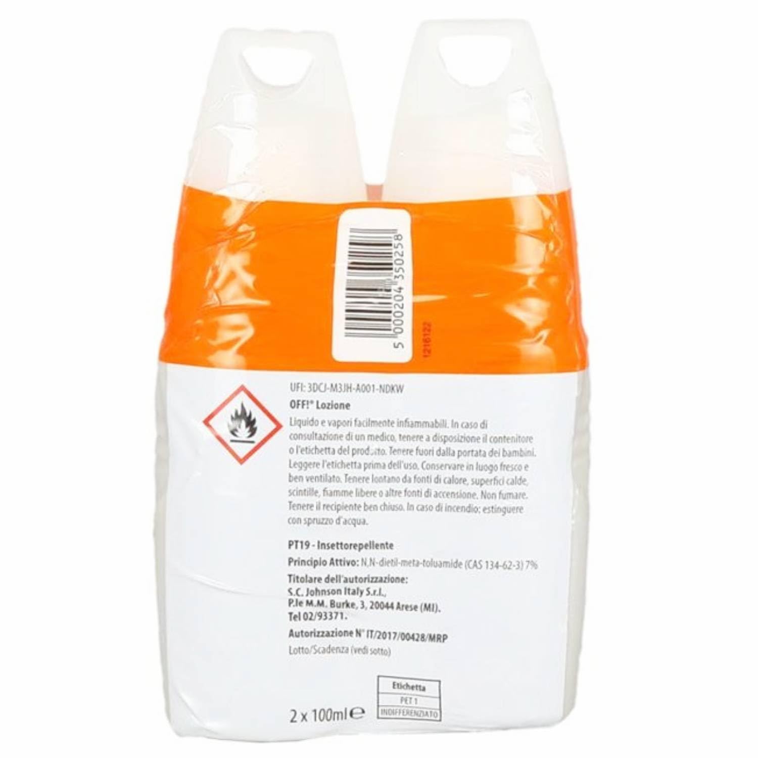 Off Insetto Repellente Antizanzare Bipacco Spray 2x100 ml – Protezione Duratura contro le Zanzare (3)