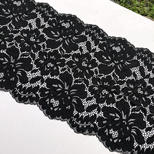 Lumket 9264 Olive Lace 9.5 Inches Wide Stretchy Lace thumb #1