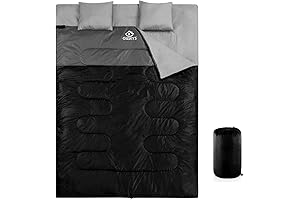 oaskys Double Sleeping Bag with Pillows: Enhanced Comfort for Your Outdoor Adventures