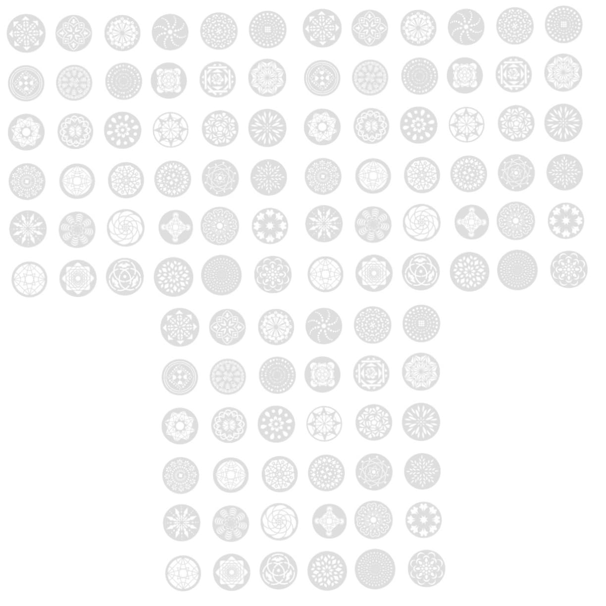 NUOBESTY 126stücke Mandala Malerei Schablonen Teiliges Malvorlagen Kit Aus Flexiblen Pet-materialien Für Kreative Boden Und Möbelgestaltung Wiederverwendbar Und Einfach Zu Verwenden